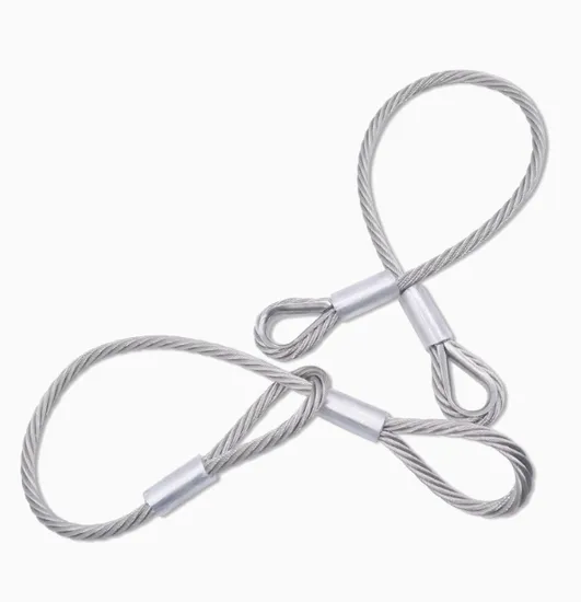 Wholesale Stainless Steel Wire Rope Sling with Eye Loop Both End 7mm