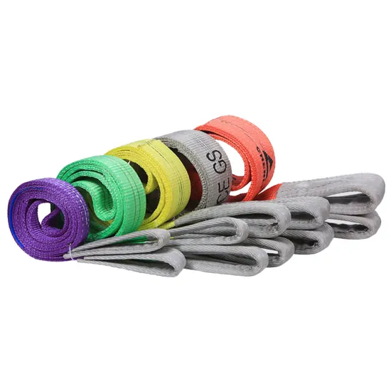 Flat Single Double Ply Polyester Webbing Sling Lifting Safety Sling