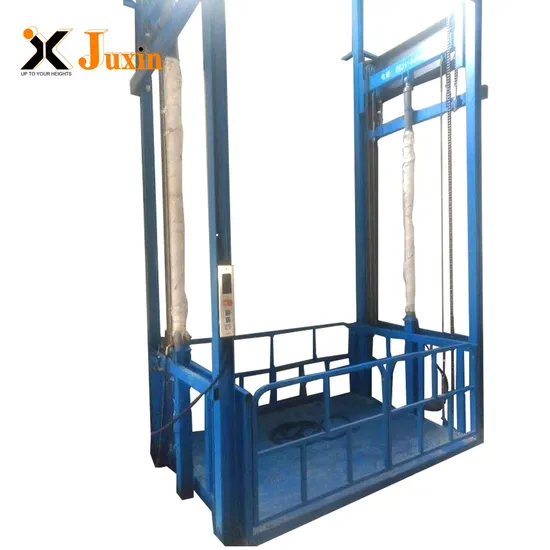 300kg-5000kg Industrial Warehouse Freight Lift Guide Rail Hydraulic Cargo Elevator