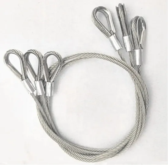 Manufacturer 13mm Pressed Steel Wire Rope Sling Using on The Structure Construction