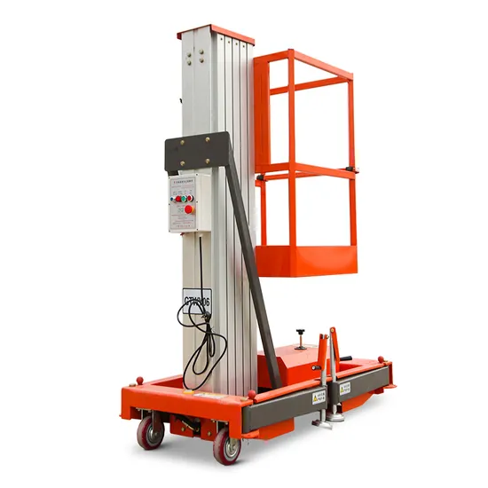 4m 6m 8m 10m Wide Range of Application Easy Handling Single Mast Aluminium Alloy Lift Platform