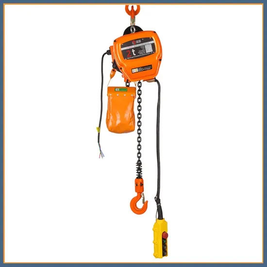 Xiongshi High-Performance 2 Ton 380V Electric Chain Hoist with Hook