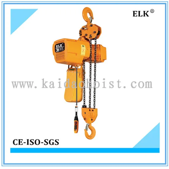 Elk 0.5 Ton Single/Dual Speed Heavy Duty Electric Chain Hoist with Hook
