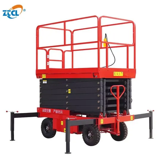 Ztcl Mobile Electric Hydraulic Lift Platform Scissor Cart Pallet Man Lift
