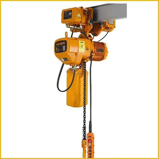 1 Ton Mini Electric Chain Hoist with Monorail Trolley