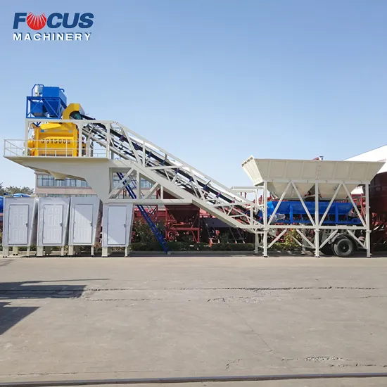 Automatic Control Yhzs75 Mobile Concrete Mixing Plant Construction Machine