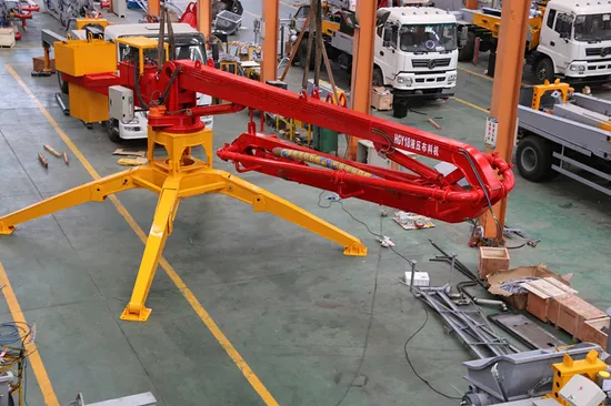 Hgy 13m 15m 17m Mobile Spider Hydraulic Concrete Placing Booms Concrete Distributor Concrete Placer Beton Placing Boom