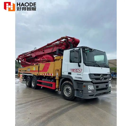2019 S-a-Ny 52m Used Concrete Pump Truck with Benz Chassis