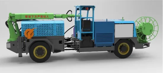 15 20 25 30 35 40 M3 Capacity Integrated Automatic Concrete Spray Sparying Sprayer Gunning Wet Spraying Machine Construction Tunnelling Support Normet Shotcrete