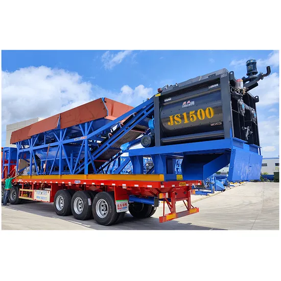 Xingye Free Foundation Mobile Ready Mixing Plant Hzs90 Concrete Batching Plant Price