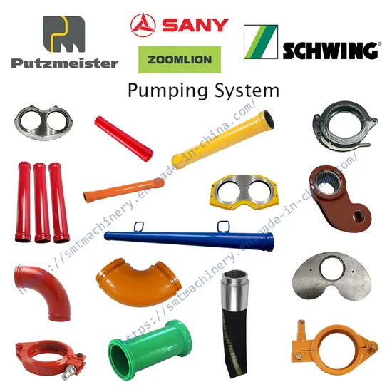 Rubber Hoses Pipe Elbow and Bend Reducer Clamp Gasket Delivery Line System Concrete Machinery Concrete Pump Parts