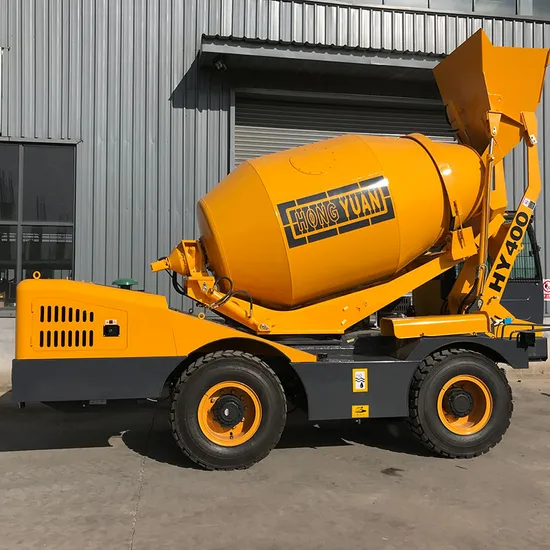 Hy400 Mobile Self Loading Concrete Mixer Machine 4m3 Portable Diesel Mini Small Cement Truck Mixer for Sale