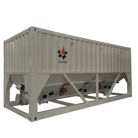 China Portable Horizontal Mobile Cement Silo for Cement Powder Storage