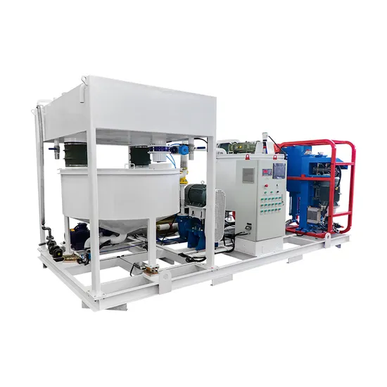 Automatic Jet Grout plant for consolidation grouting in dams lean concrete