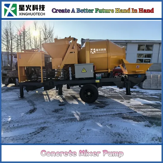 Portable 40 M³ /H Concrete Mixer with Pump Integrated Functions of Concrete Mixer and Concrete Pump