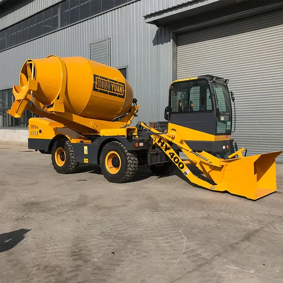 2024 Hot Sale Self Loading Mixer Machine Trailer Truck Self Load Concrete Mixer Hy400 Self Loading Cement Concrete Mixer Truck